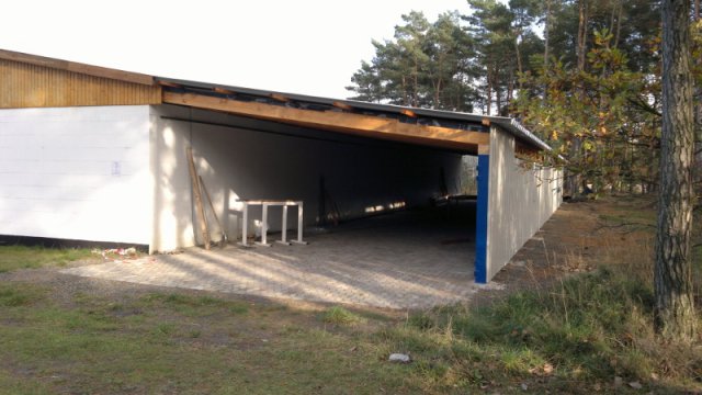 Werkstatt und Anhängerhallenanbau 2013